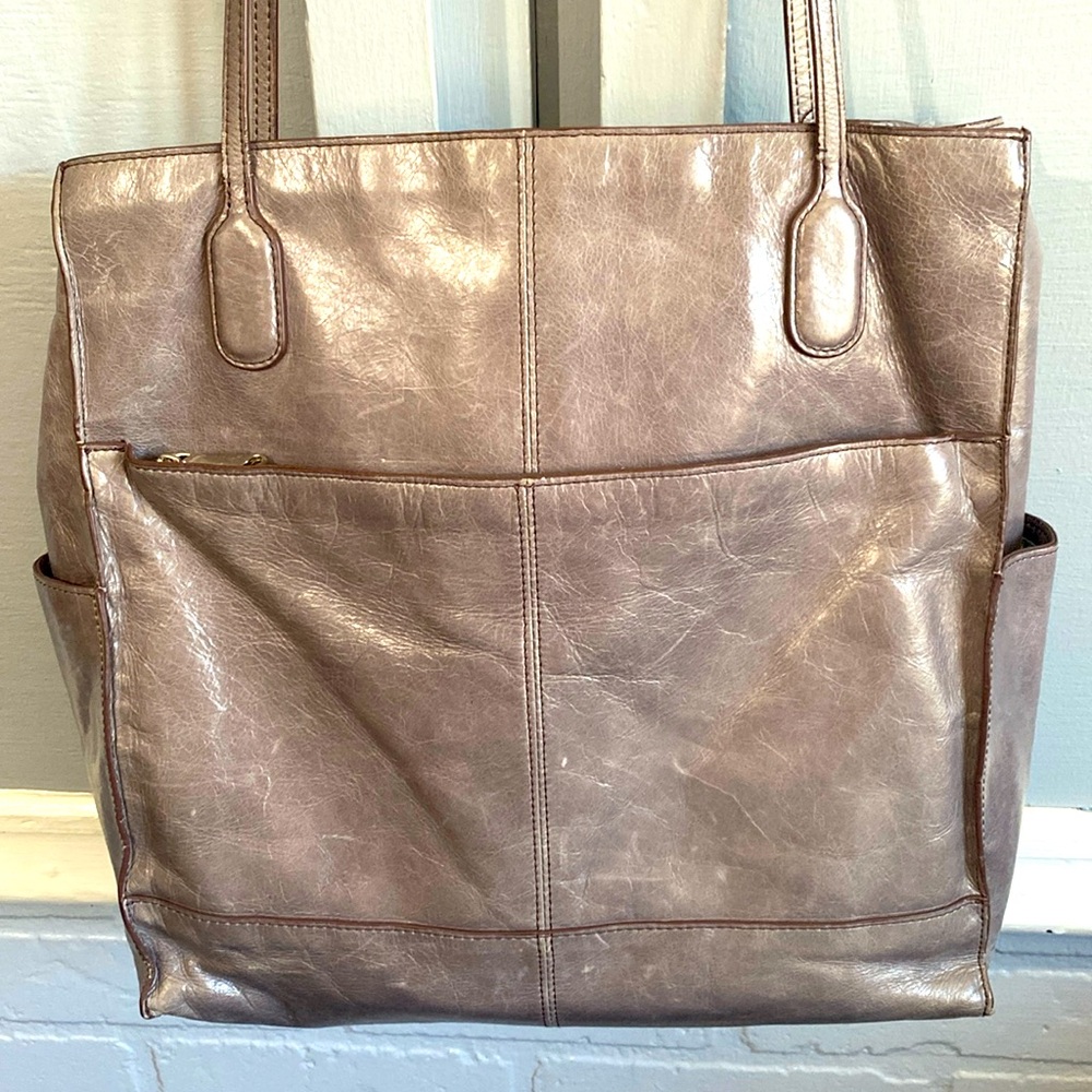 Hobo brand leather tote.
